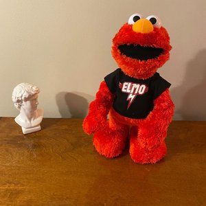 Let's Rock Elmo Sesame Street 2010 China 14.5 Tall, Red